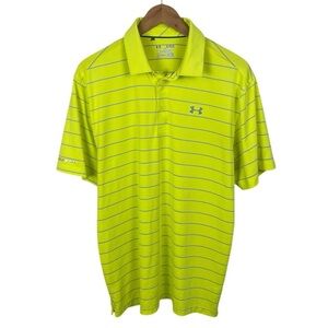 PO846 Men’s Under Armour Loose Fit Striped Performance Polo Shirt XL